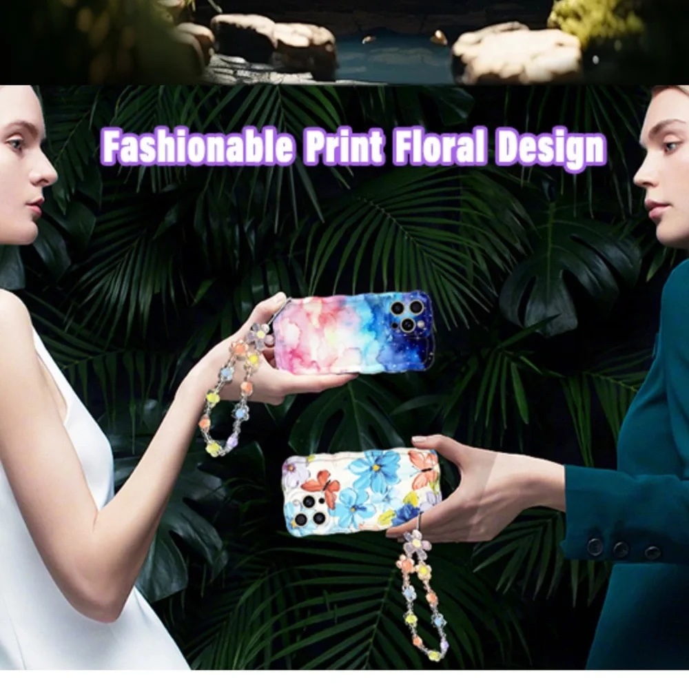 Wave Border Exquisite Phone Cover‎ Stylish Case for Apple iPhone 15 Pro